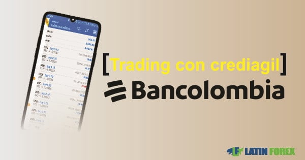 trading con credito de Bancolombia